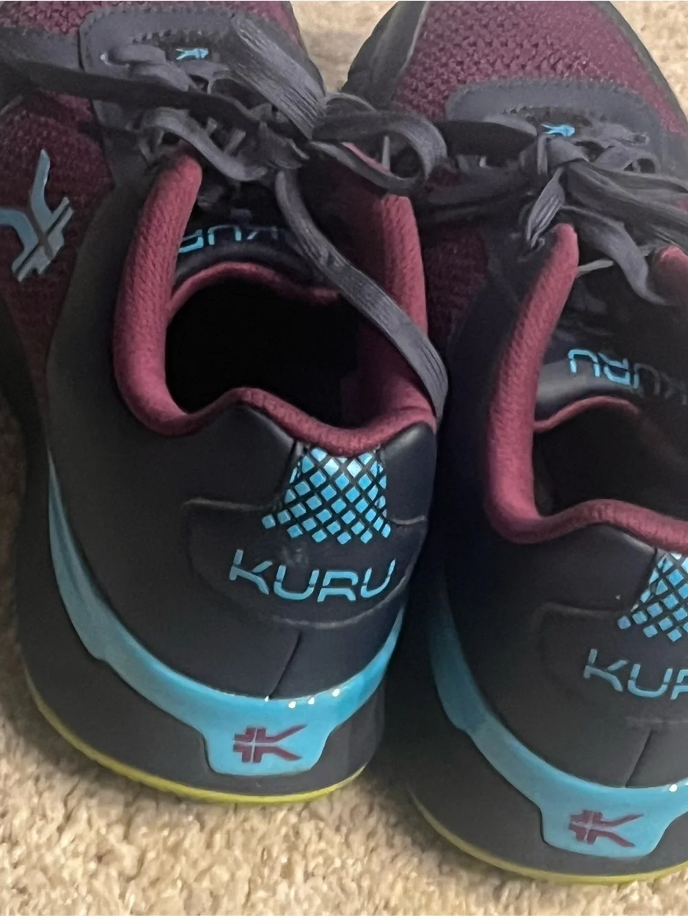 Kuru Quantum 2.0 Womens Size 9.5W Purple Blue Athletic Running Shoes Sneakers